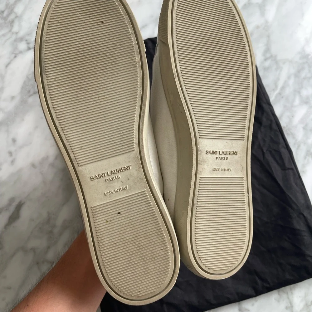 Saint Laurent Men’s White and Pink Sneakers, size 42 (9) - Picture 10 of 11